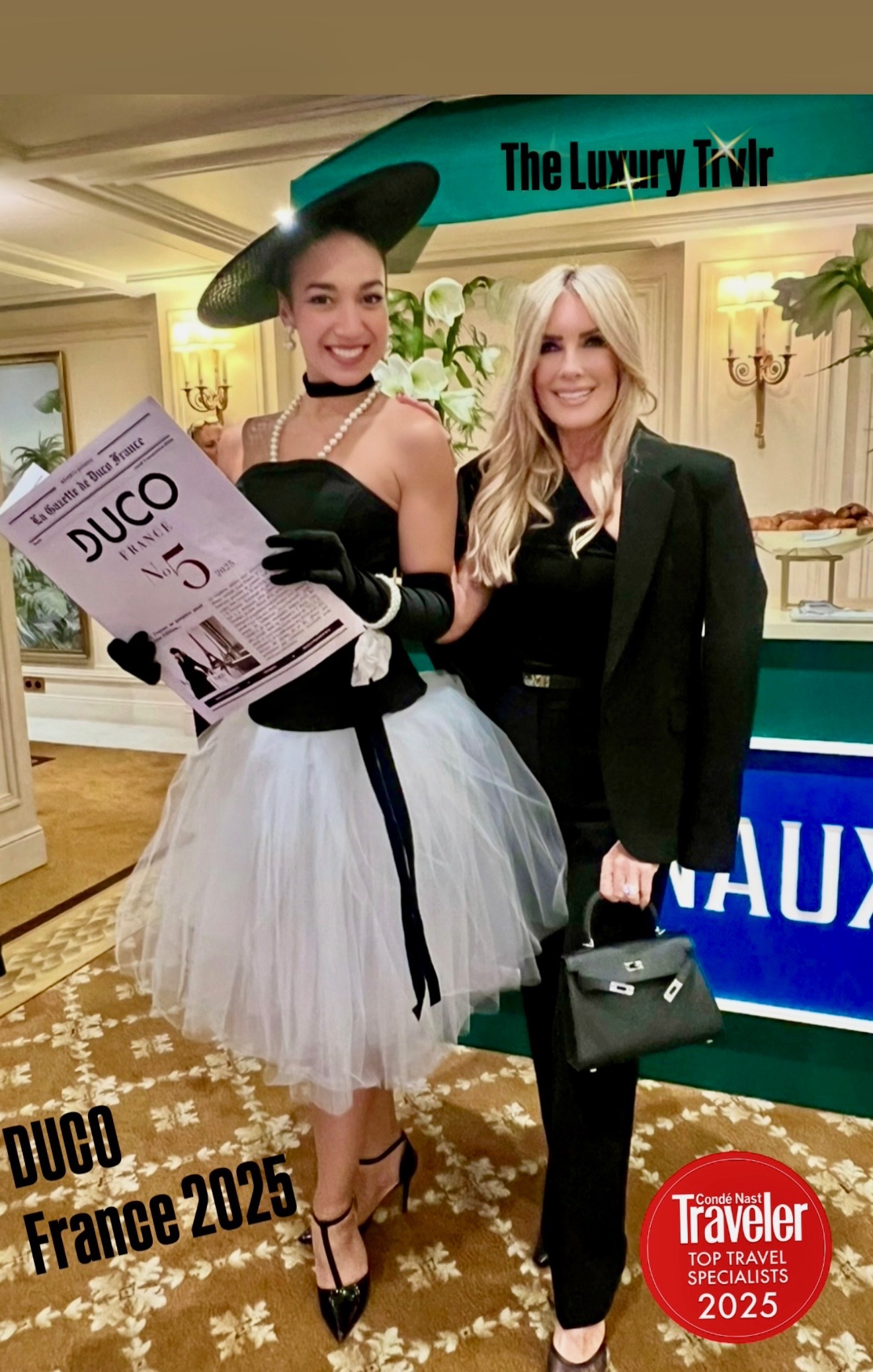 Cyndi at DUCO France 2025, Conde Nast Top Travel Specialist